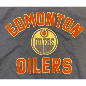 Medium Blue Wright and Ditson Edmonton Oilers Sweatshirt NHL